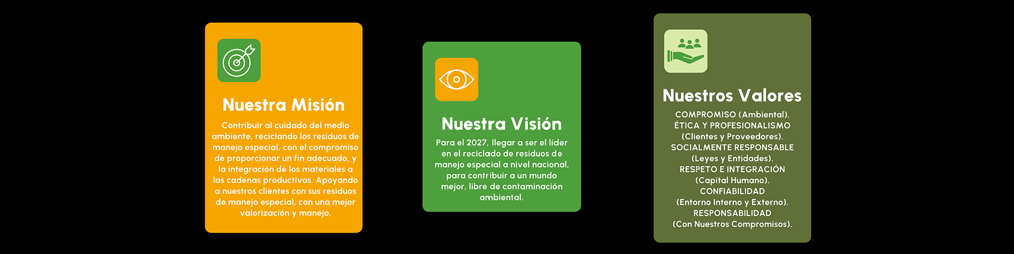 BANNER MISION, VISION, VALORES